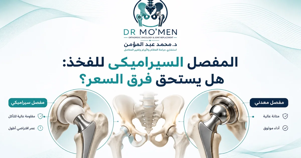 المفصل السيراميكي للفخذ وهل يستحق فرق السعر في عملية تغيير مفصل الفخذ