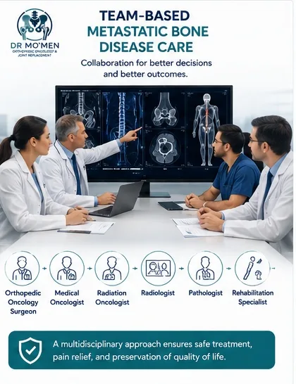 Multidisciplinary team planning treatment for metastatic bone disease.