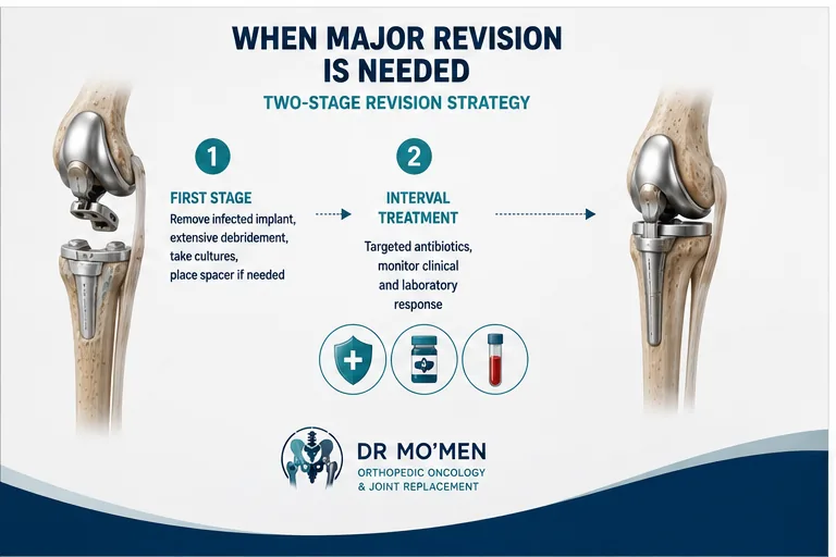 Two-stage revision strategy for chronic megaprosthesis infection