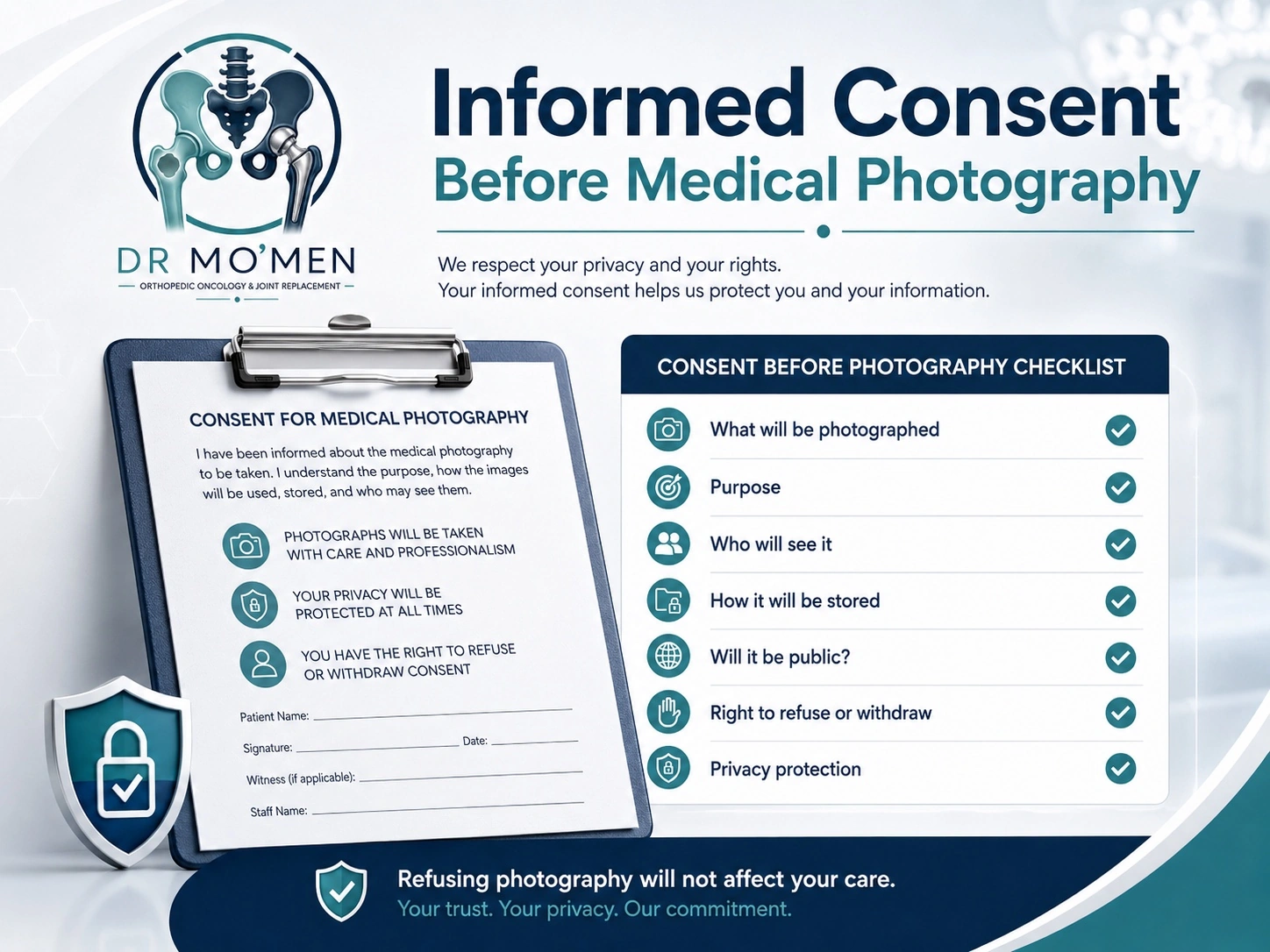 Difference between medical education and medical advertising using patient images