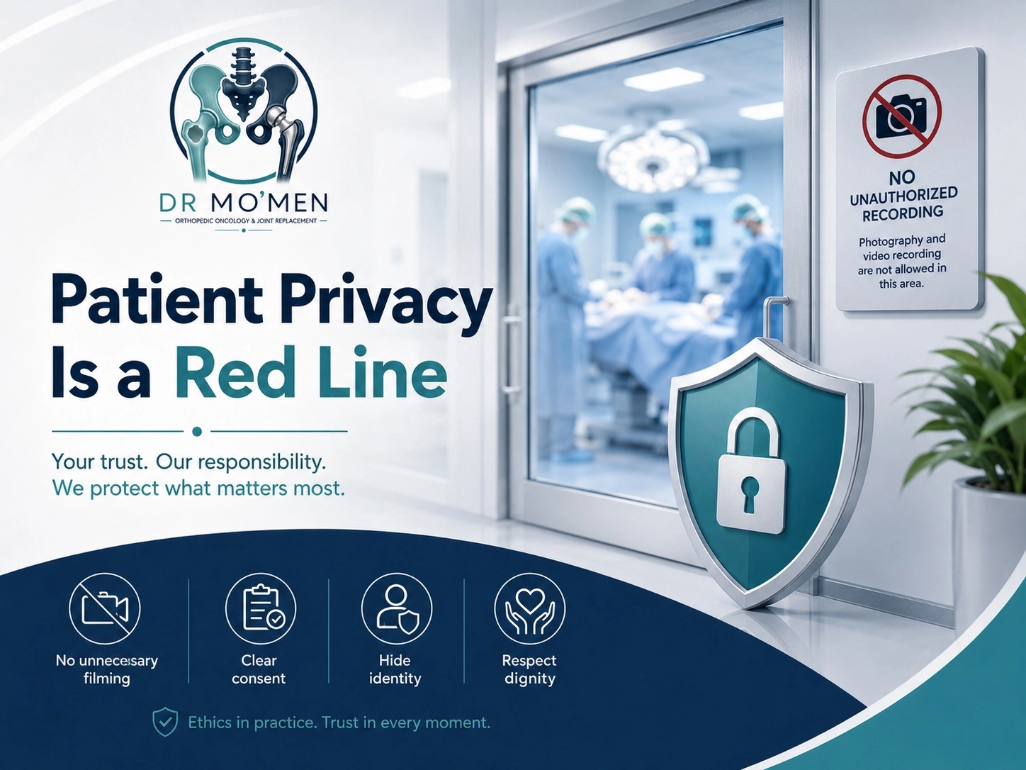 Patient privacy protection in the operating room