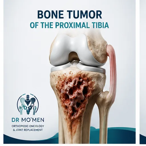 Bone tumor involving the proximal tibia below the knee