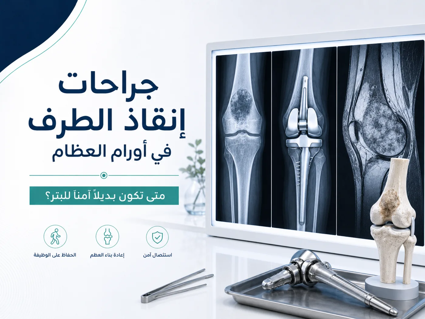 جراحات إنقاذ الطرف في أورام العظام واستئصال الورم مع الحفاظ على الذراع أو الساق