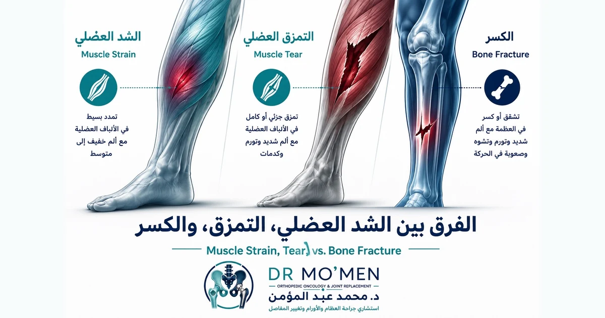 الفرق بين الشد العضلي والتمزق العضلي والكسر: كيف تعرف ما الذي تعاني منه؟